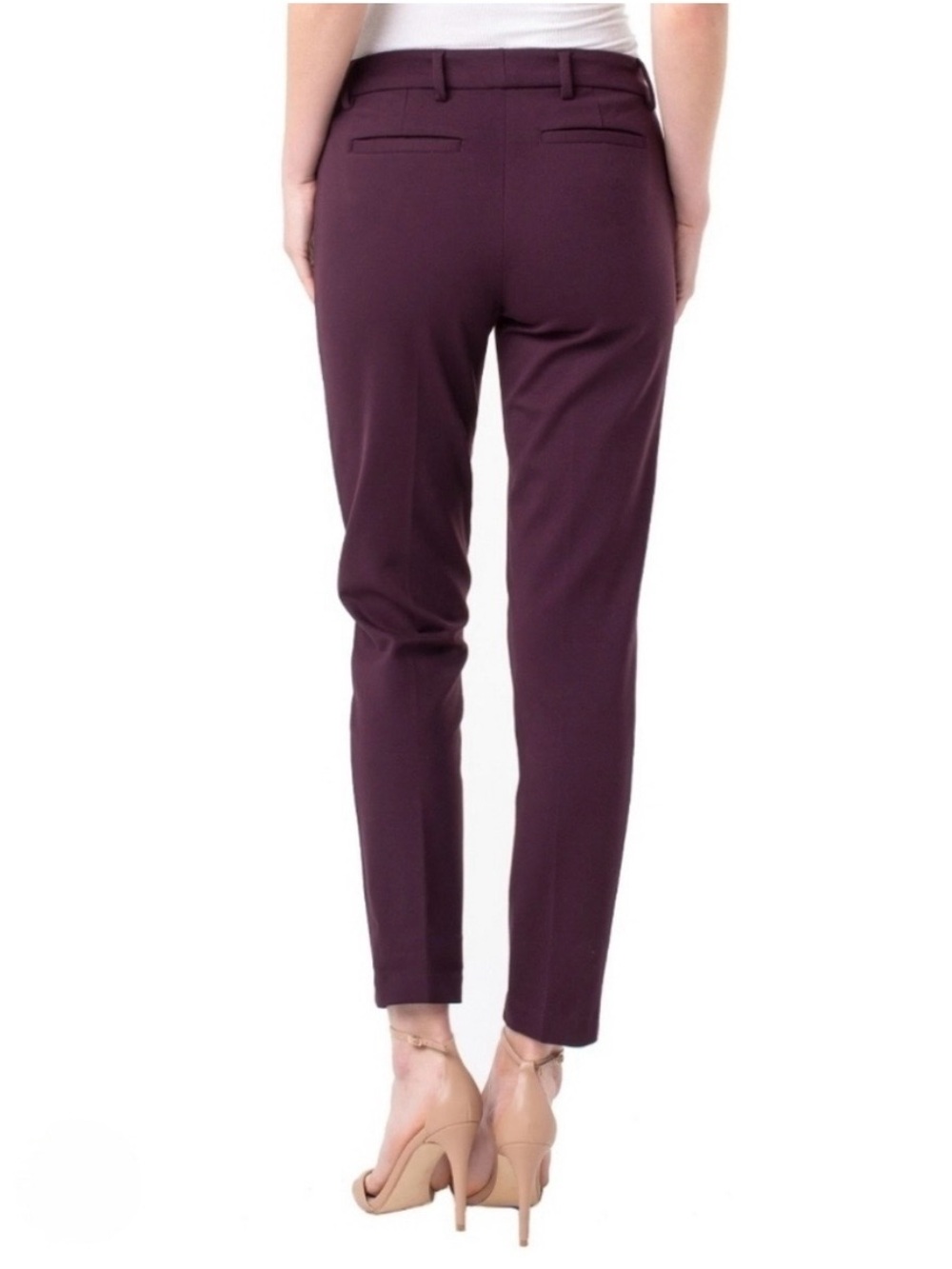 Liverpool Women’s Kelsey Knit Trouser Stretch Dress Pants Size 8/29 Aubergine